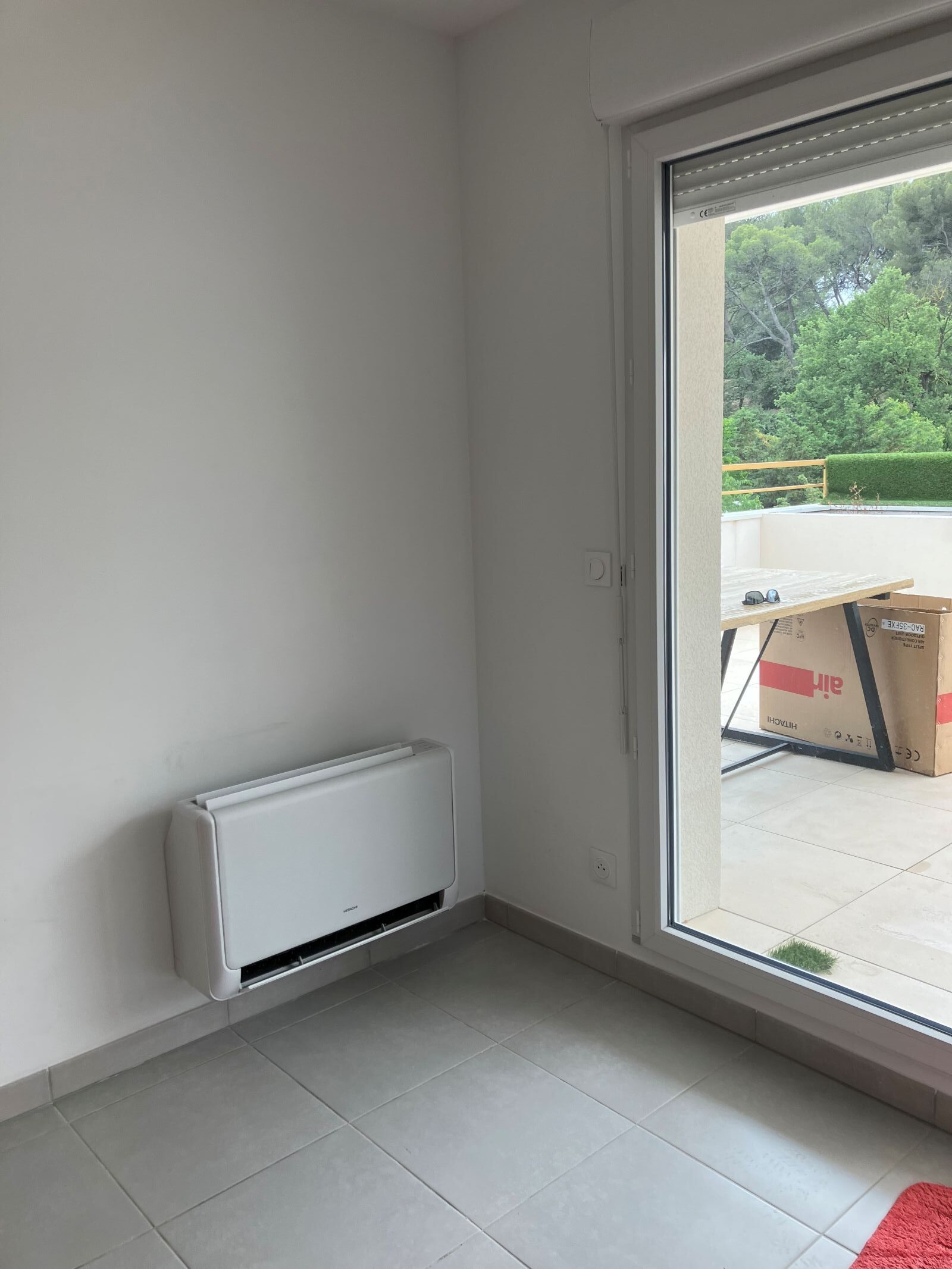 Installation climatiseur console